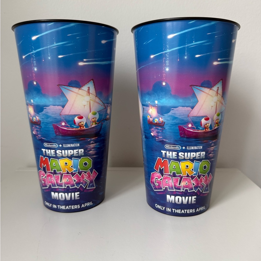 🚨ITEM SOLD🚨 Nintendo Super Mario Galaxy Movie Promotional Cups